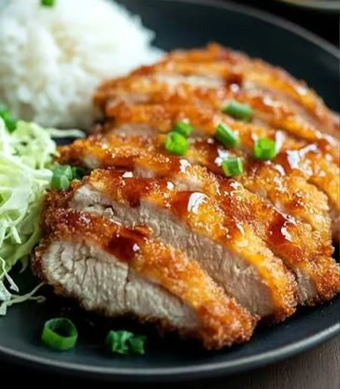 Crispy Pork Cutlet Over Rice at 101 EATERY, Asian Restaurant in South San Francisco